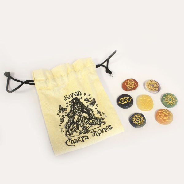 Small Stones Chakra Set (Rounded shape) - Image 3