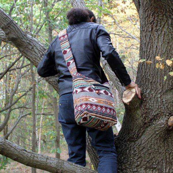 Jacquard Bag - Chocolate Student Back - Image 2