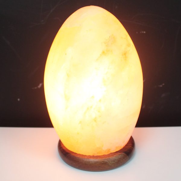 Salt Lamp Egg - Wooden Base - Image 2