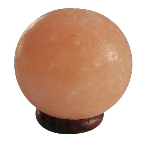 Salt Lamp Ball - Big Wooden Base - Image 2