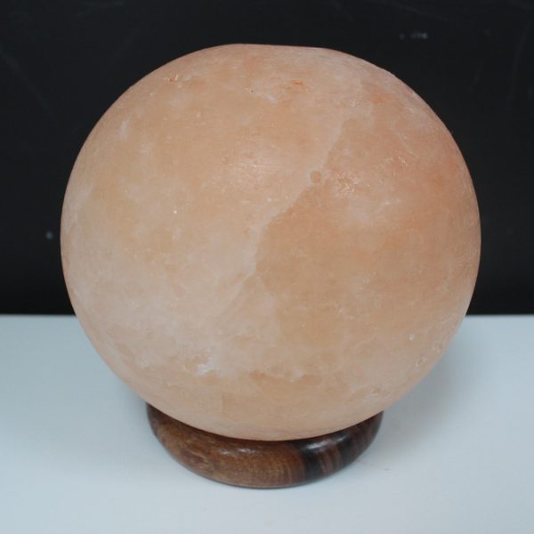 Salt Lamp Ball - Big Wooden Base - Image 4