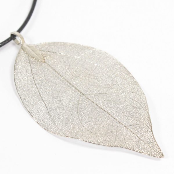 Necklace - Bravery Leaf - Silver - Image 2