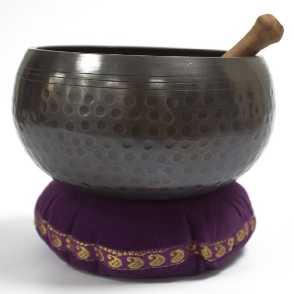 Singing Bowl Velvet Cushion - 16cm - Image 3