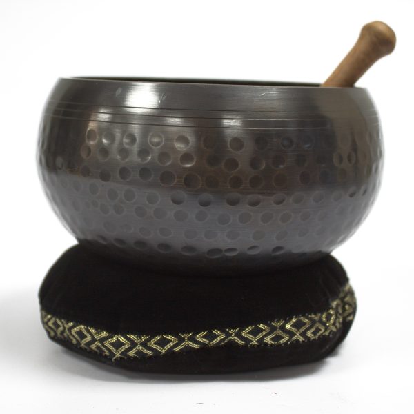 Singing Bowl Velvet Cushion - 16cm - Image 4