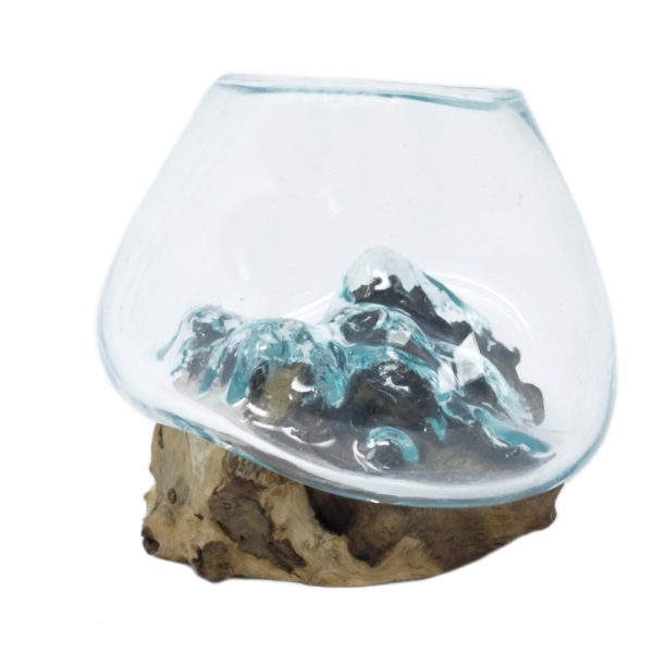 Molten Glass on Wood - Small Bowl - Image 2