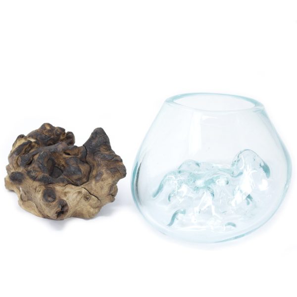 Molten Glass on Wood - Small Bowl - Image 4