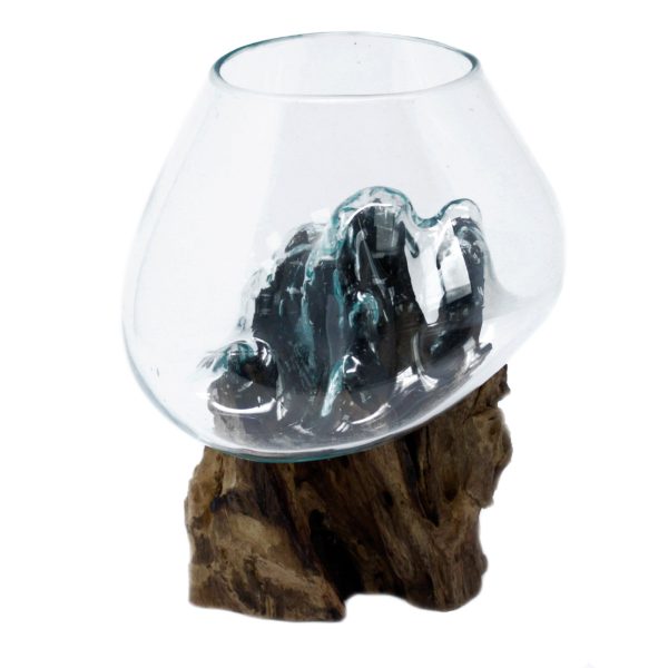 Molten Glass on Wood - Large Bowl - Image 2