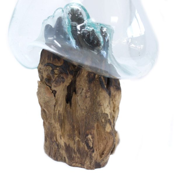 Molten Glass on Wood - Large Bowl - Image 4