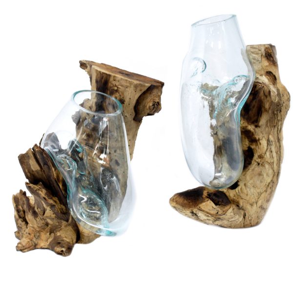 Molten Glass on Wood - Hanging Bowl - Image 2