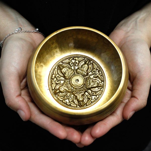 Five Buddha Singing Bowl Set 10cm (min 400gm) - Image 2