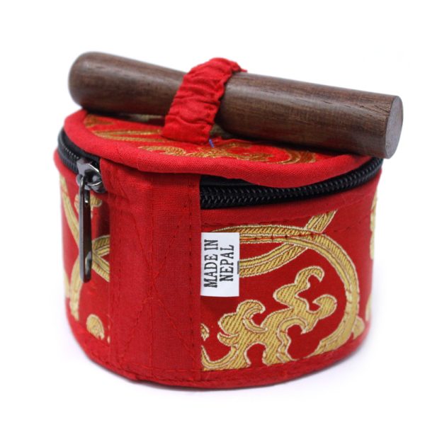 Mini Singing Bowl Gift Set - Red - Image 2