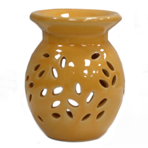 Floral Oil Burner - Orange - Image 2