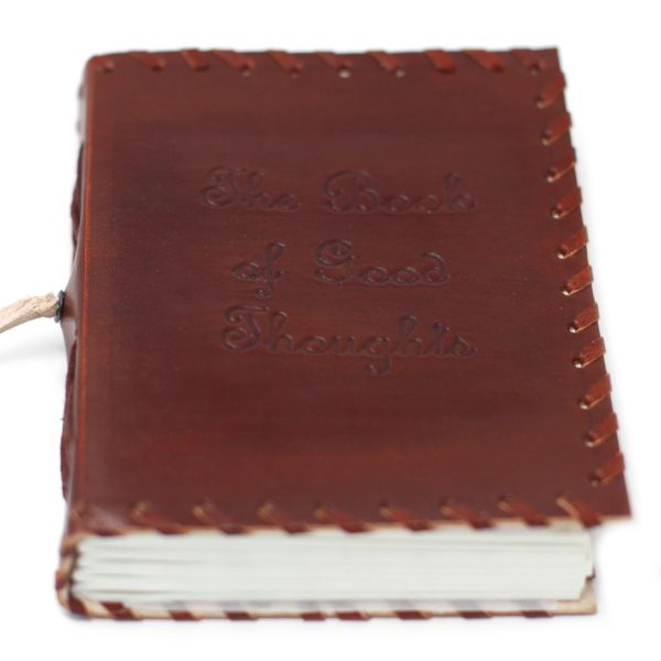 Leather Book of Thoughts with Wrap Notebook (6x4") - Image 3