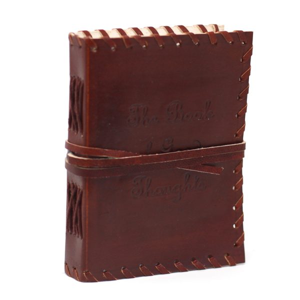 Leather Book of Thoughts with Wrap Notebook (6x4") - Image 4