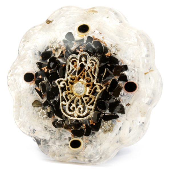 Orgonite Desk Power Packs - Hamsa with Sellonite - Med - Image 2