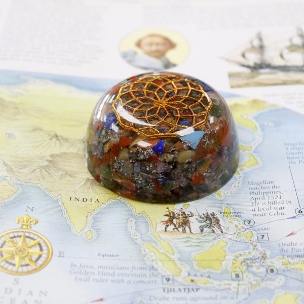 Orgonite Desk Power Packs - Multi Stone Dome - Image 3