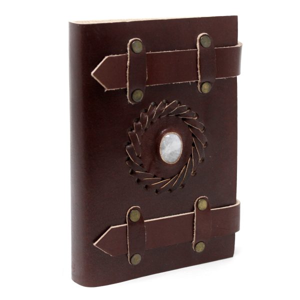 Leather Moonstone with Belts Notebook (6x4") - Image 2