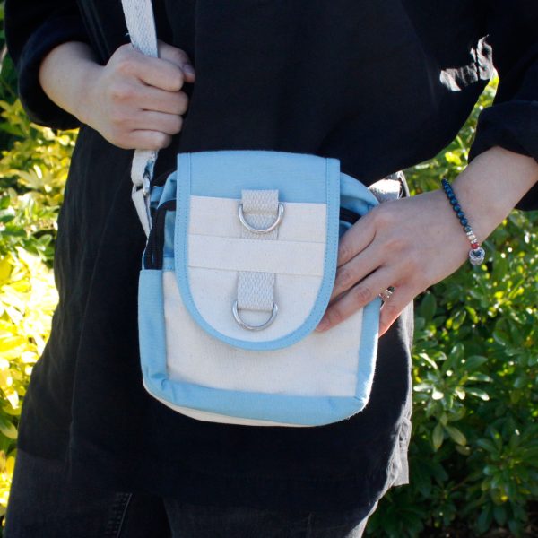 Natural Travel Bag - Teal - Image 3