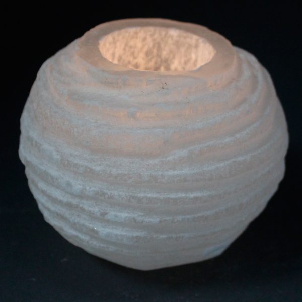 Selenite Snowball Candle Holder - 8 cm - Image 2