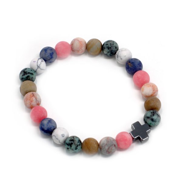 Set of 2 Gemstones Friendship Bracelets - Harmony - Rainbow Gemstones - Image 2