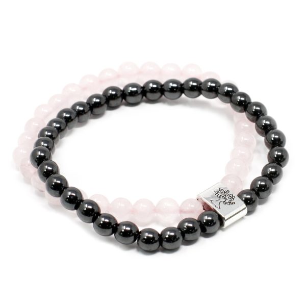 Magnetic Gemstone Bracelet - Rose Quartz - Image 2