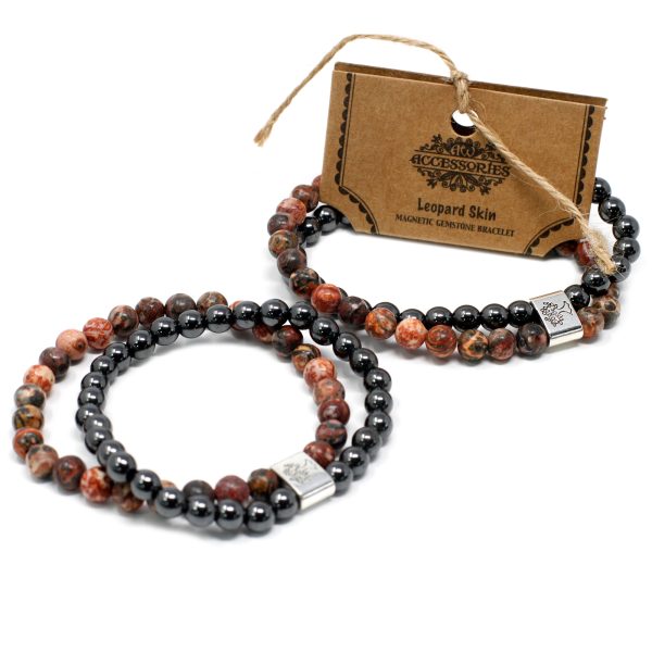 Magnetic Gemstone Bracelet - Leopard Skin - Image 3