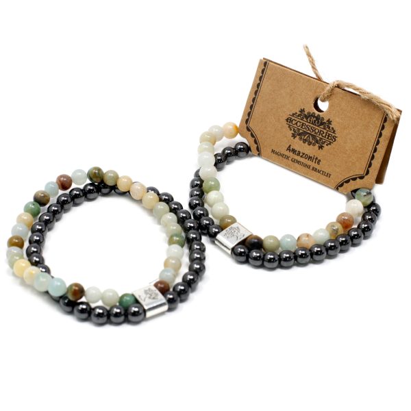 Magnetic Gemstone Bracelet - Amazonite - Image 3