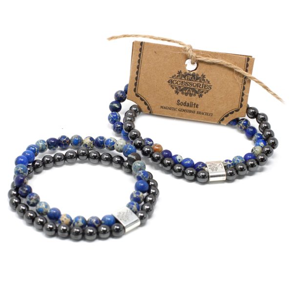 Magnetic Gemstone Bracelet - Sodalite - Image 3