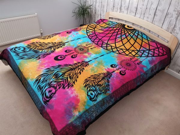 Double Cotton Bedspread + Wall Hanging - Dreamchatcher - Image 4