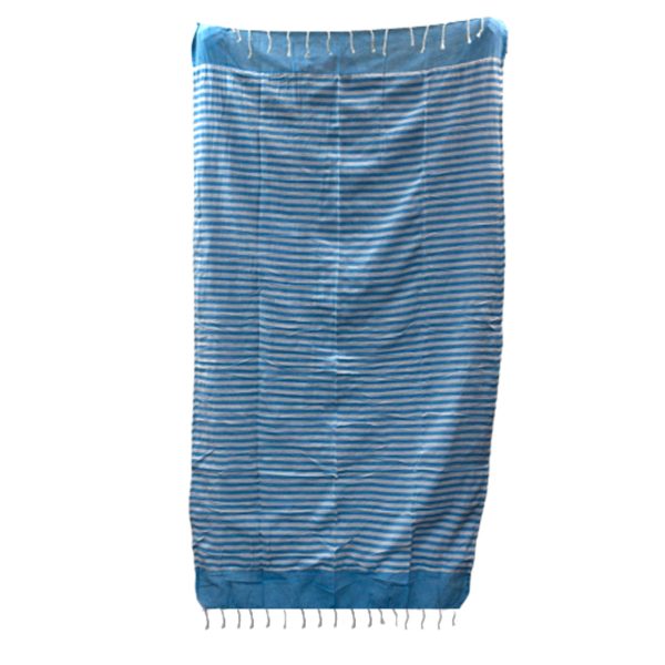 Cotton Pario Throw - 100x180 cm - Sky Blue - Image 3