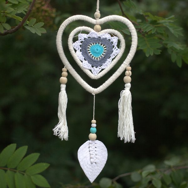 Dream Catcher - Medium Blue Heart in Heart - Image 2