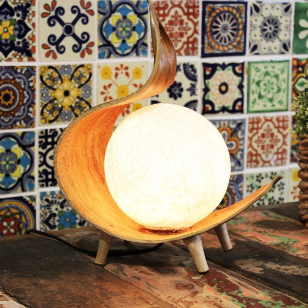 Natural Coconut Lamp - Chocolate Twist - Image 2