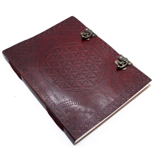 Huge Flower of Life Leather Book 10x13 (200 pages) - Image 2