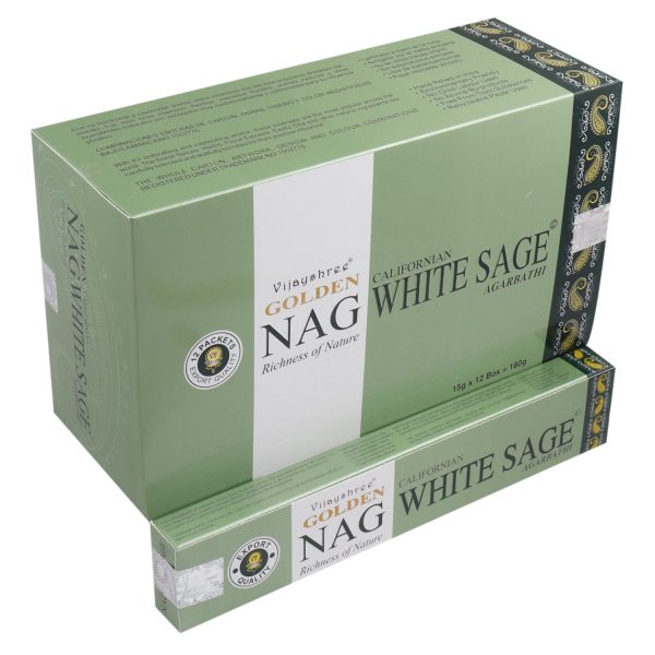 15g Golden Nag - White Sage Incense - Image 2