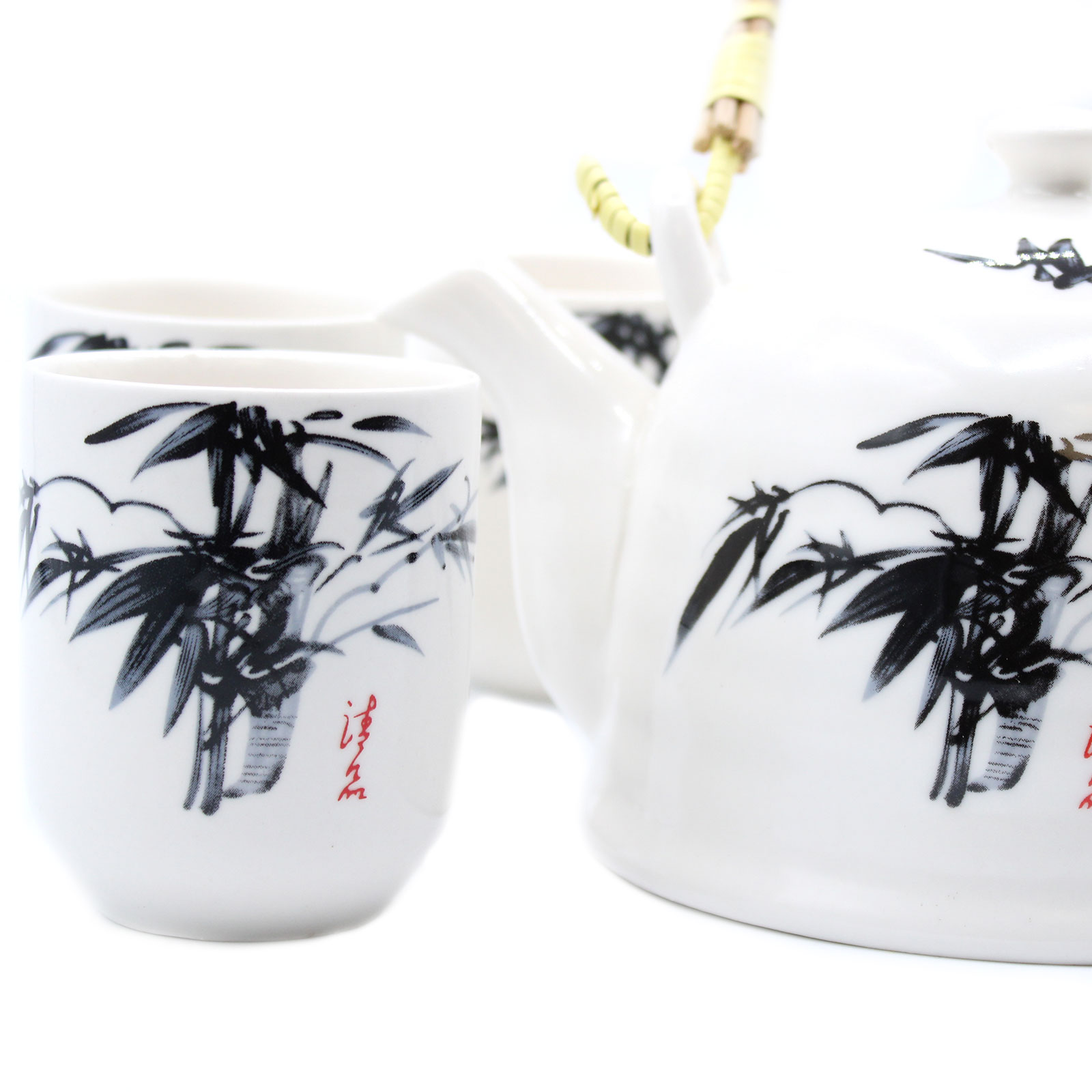 Herbal Teapot Set - White Stone Oriental - Image 2