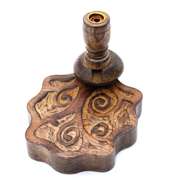 Sm Mango Wood Backflow Burner - Tree of Life - Image 2