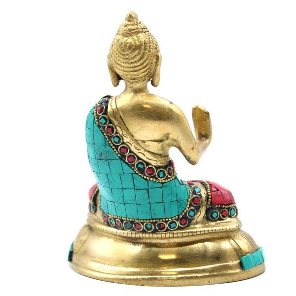 Brass Buddha Figure - Blessing - 15cm - Image 2
