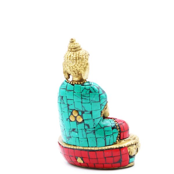 Brass Buddha Figure - Amitabha - 9.5 cm - Image 2