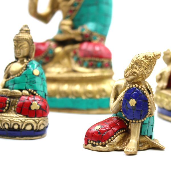 Brass Buddha Figure - Thinking - 6.5 cm - Image 4