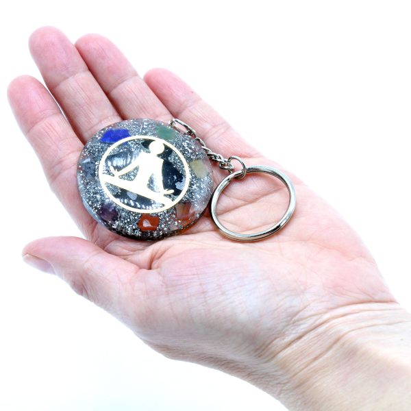 Orgonite Power Keyring - Buddha Seven Chakra - Image 2