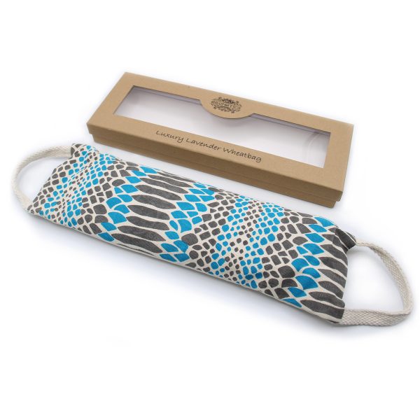 Luxury Lavender  Wheat Bag in Gift Box  - Blue Viper - Image 4