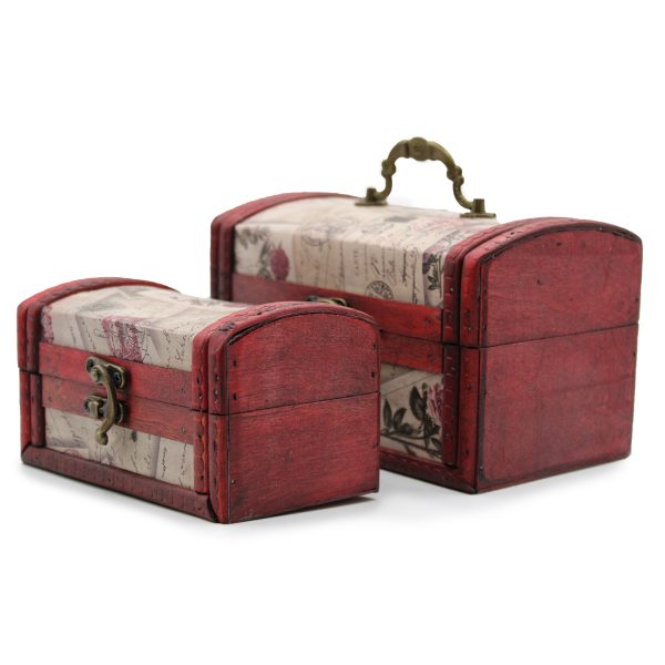 Sets of 2 Colonial Boxes - Rose Design - Image 3