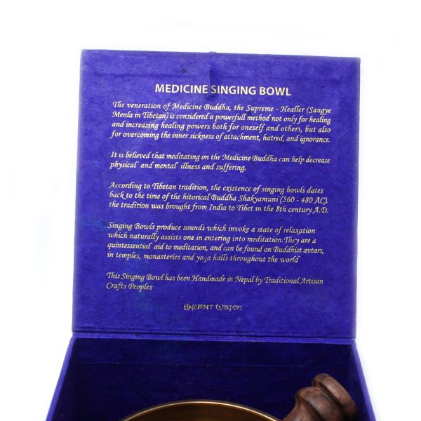Medicine Buddha Singing Bowl Set 10cm (min 500gm) - Image 4