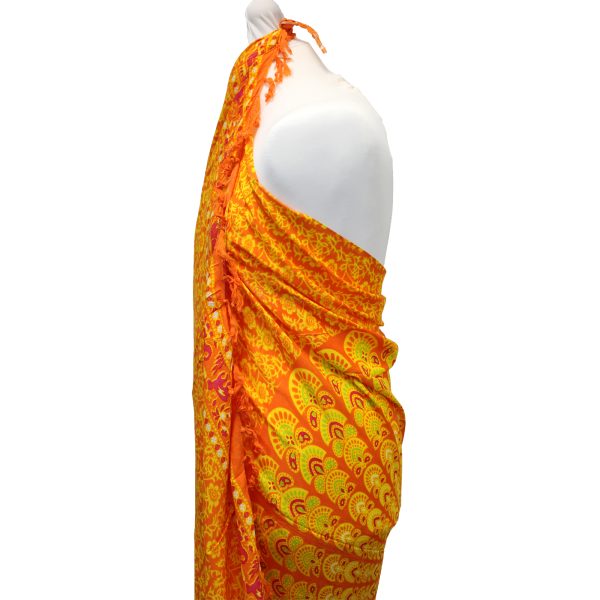 Lime Orange Mandala Sarongs - Image 2
