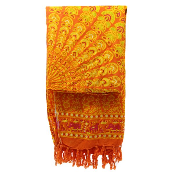 Lime Orange Mandala Sarongs - Image 4