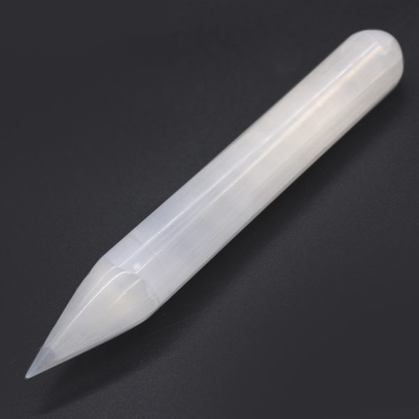 Selenite Wand - 16 cm (Point one End) - Image 3