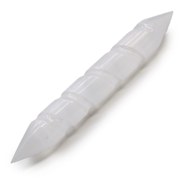 Selenite Spiral Wands - 16 cm (Point Both Ends) - Image 2