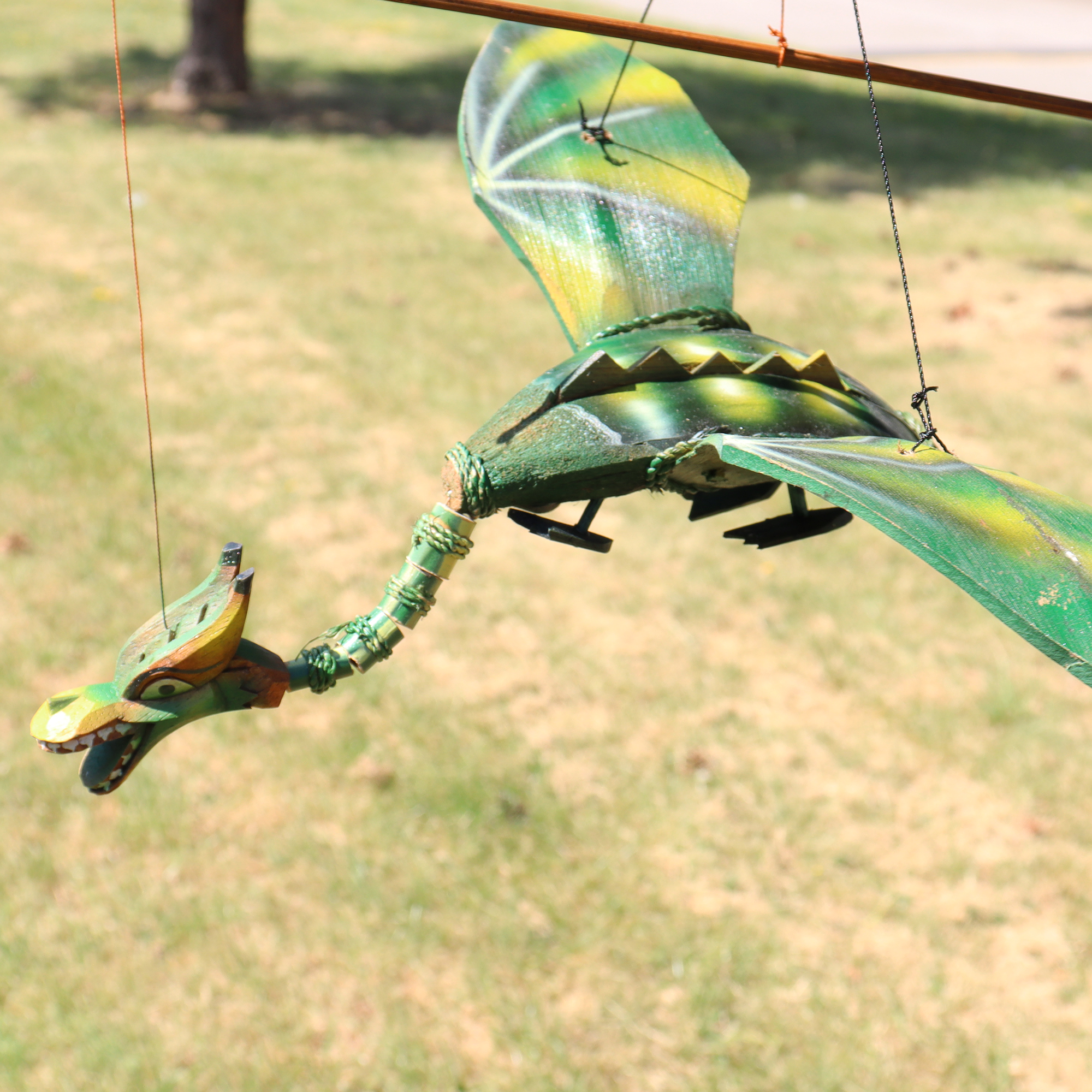 Green Coconut Dragon Mobile 37cm - Image 3