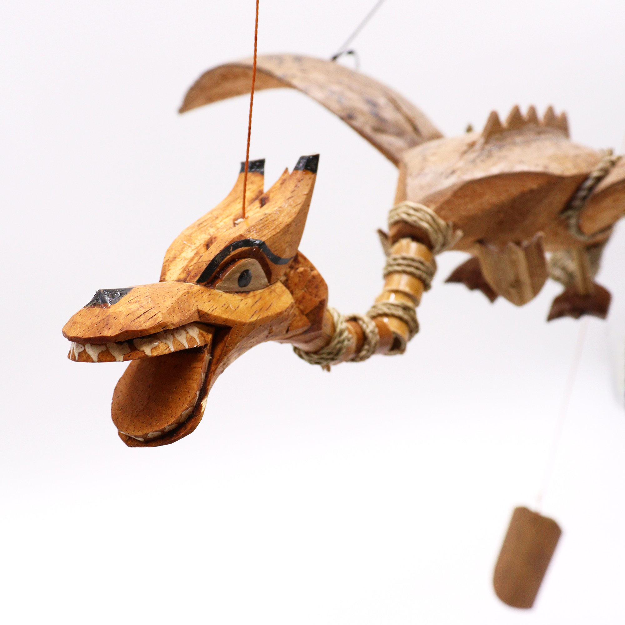 Natural Coconut Dragon Mobile 37cm - Image 4