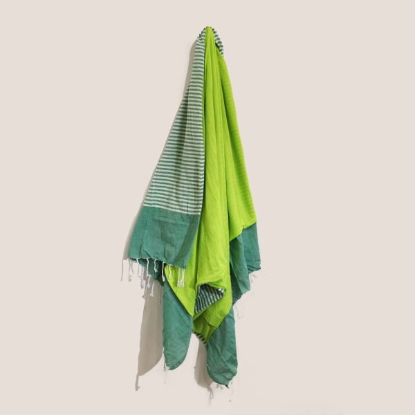 Cotton Pario Towel - 100x180 cm - Picnic Green - Image 2